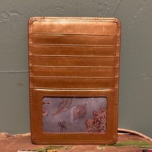 HOBO Copper Leather Card Holder
